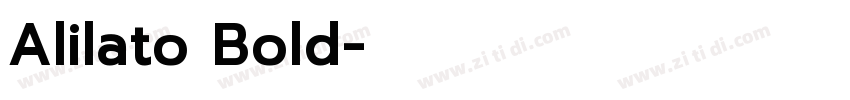 Alilato Bold字体转换